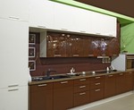 Кухня с принт стъкло Кухня с принт стъкло